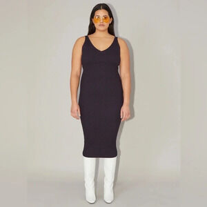Elegant Black Midi Dress